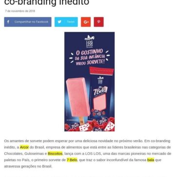 Bala 7 Belo da Arcor vira sorvete em co-branding inédito – Grandes Nomes da Propaganda