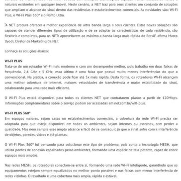 NET lança soluções para potencializar a internet – Negócios.net