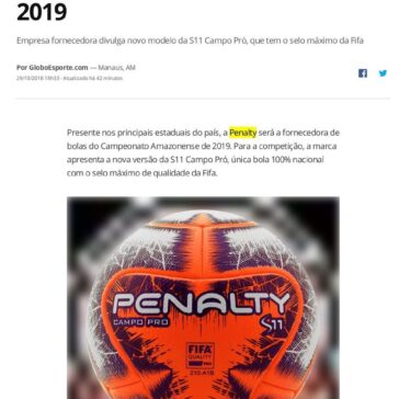 Conheça a bola que será utilizada no Campeonato Amazonense 2019 – Globo Esporte