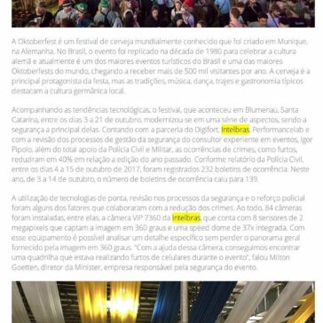 Segurança da maior festa alemã das Américas – Revista Segurança Eletrônica