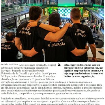 Intraempreendedorismo: um sistema para acelerar inovação dentro de indústrias, empresas e startups – Mundo Raiam