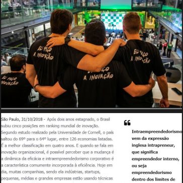Intraempreendedorismo: um sistema para acelerar inovação dentro de indústrias, empresas e startups – Revista Ecotour News