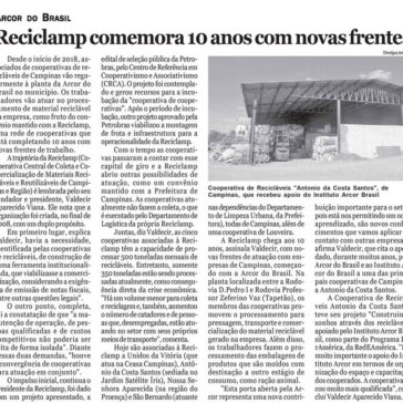 Reciclamp comemora 10 anos com novas frentes – A Tribuna Piracicabana