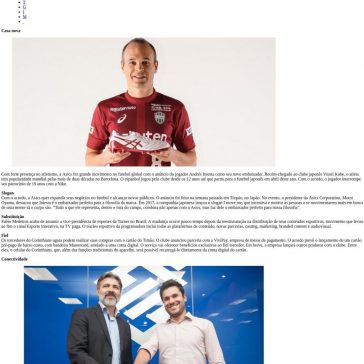 Arena do Esporte: Asics escolhe Andrés Iniesta como embaixador – Propmark