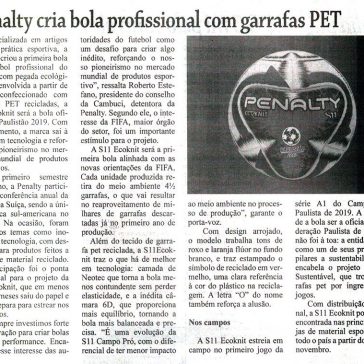 Penalty cria bola profissional com garrafas PET – Monitor Mercantil