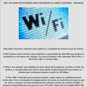 NET VAI USAR ROTEADORES WIFII COM MAIOR ALCANCE CONFIRAM – Fabrica do Az
