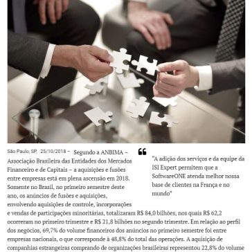Aquisições e fusões movimentam o mercado de tecnologia em 2018 – Portal de Minas