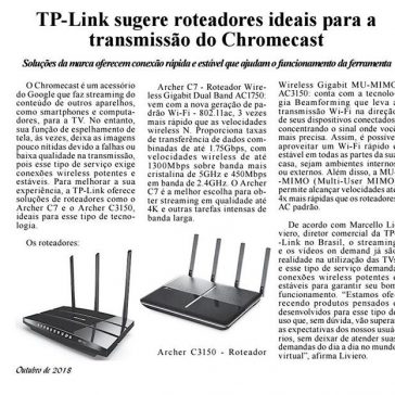 TP-Link sugere roteadores ideais para a transmissão do Chromecast – A Eletrônica em Foco