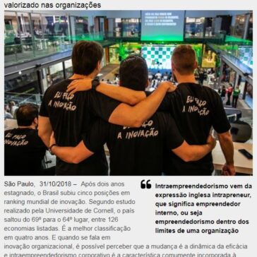 Intraempreendedorismo: um sistema para acelerar inovação dentro de indústrias, empresas e startups – Falando de Gestão