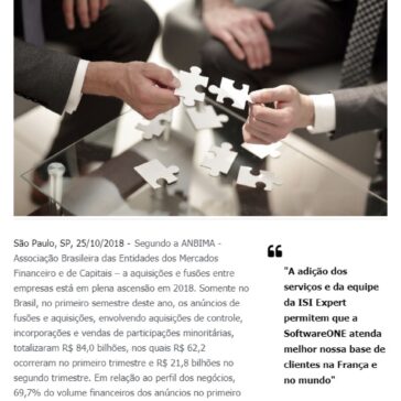 Aquisições e fusões movimentam o mercado de tecnologia em 2018 – Empresas S/A