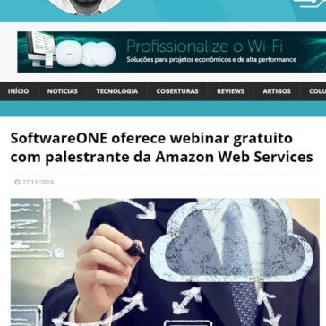 SoftwareONE oferece webinar gratuito com palestrante da Amazon Web Services – Blog do Moreira