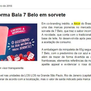 Arcor transforma Bala 7 Belo em sorvete – Taís Paranhos