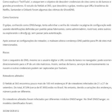 Golpe que rouba dados bancários atinge milhares de roteadores no Brasil – A Crítica News