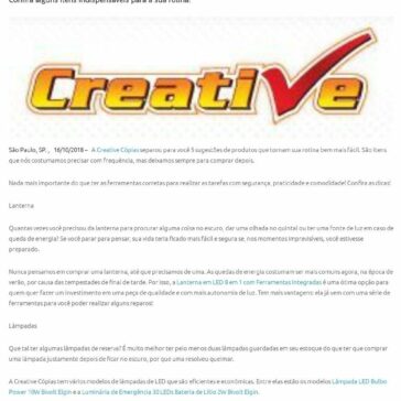 Creative Cópias: 5 produtos essenciais para o dia a dia – Comunique-se