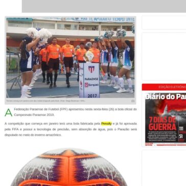 Veja com exclusividade a bola do Parazão 2019 – DOL Diário Online