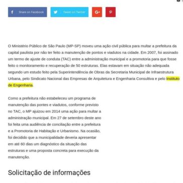 MP quer multar prefeitura de SP por falta de manutenção de viadutos – Radio Diário