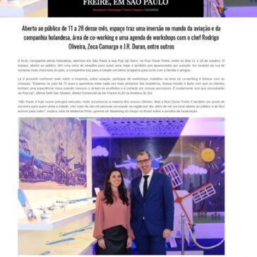 KLM abre Pop Up Store na R. Oscar Freire, em São Paulo – Elite Magazine