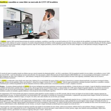 Intelbras consolida-se como líder no mercado de CFTV IP brasileiro -Blog do Moreira