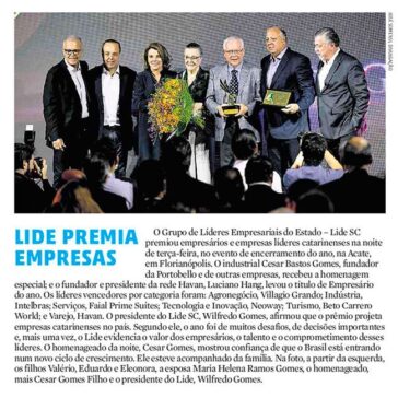 LIDE PREMIA EMPRESAS- Diário Catarinense