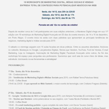 11 ª Maratona Digital em Porto Alegre- Sympla