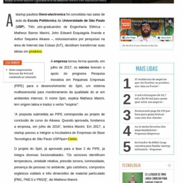 Startup cria sensores que monitoram qualidade do ar em ambientes internos – Pequenas Empresas Grandes Negócios