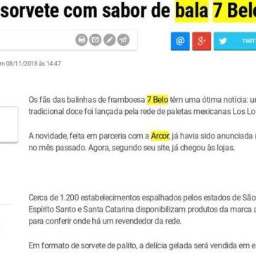 Rede lança sorvete com sabor de bala 7 Belo – O Diário.com
