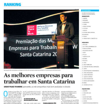 As melhores empresas para trabalhar em Santa Catarina-Diário Catarinense