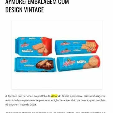 AYMORÉ: EMBALAGEM COM DESIGN VINTAGE – Design de Embalagens