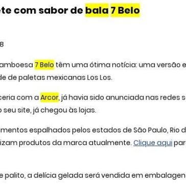Rede lança sorvete com sabor de bala 7 Belo – Tribuna do Agreste