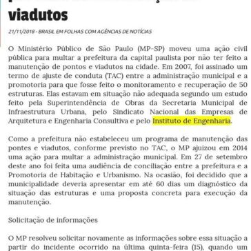 MP quer multar prefeitura de SP por falta de manutenção de viadutos – Brasil em Folhas