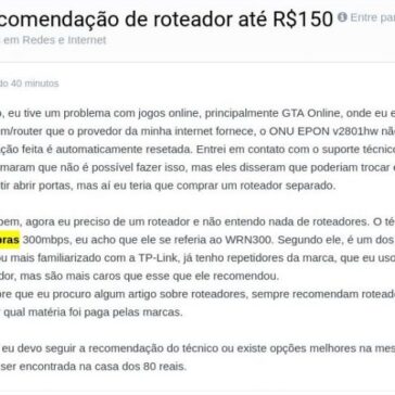 Preciso de recomendação de roteador até R$150- Clube do Hardware