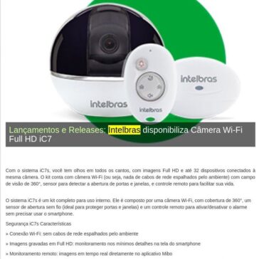 Intelbras disponibiliza Câmera Wi-Fi Full HD iC7 – Guia do CFTV