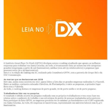 Conheça as melhores empresas para trabalhar em Santa Catarina-Portal DX