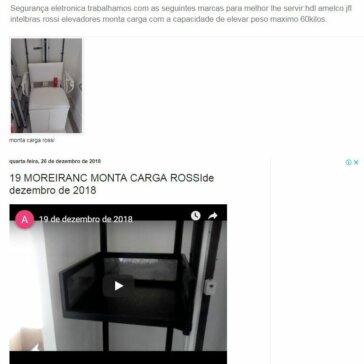 19 MOREIRANC MONTA CARGA ROSSIde dezembro de 2018 -Segurança Eletronica