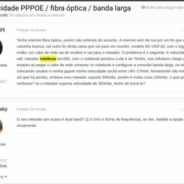 Velocidade PPPOE / fibra óptica / banda larga-Clube do Hardware