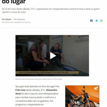 Alexandre Rossi dá dicas para evitar que os gatos façam xixi fora do lugar – GShow