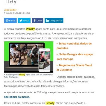 Penalty tem e-commerce com Tray – Baguete
