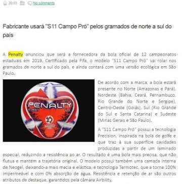 Penalty será “dona da bola” em 12 estaduais em 2019 – FutGestão
