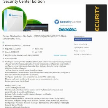 CERTIFICAÇÃO TÉCNICA INTELBRAS – Software VMS- Evento.br.com