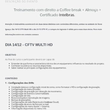 Dobradinha de CFTV- Sympla