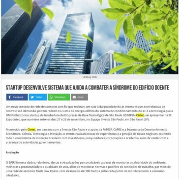 Startup desenvolve sistema que ajuda a combater a Síndrome do Edifício Doente – Green FM