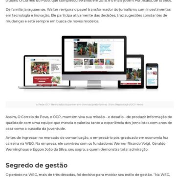 “Nós conhecemos a região como ninguém”, garante proprietário da Rede OCP News, Walter Janssen Neto- O Correio do Povo