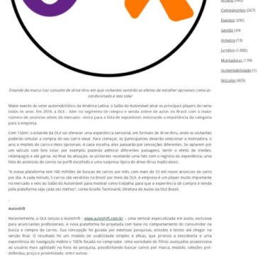 OLX estreia no Salão do Automóvel com experiência sensorial – Portal da autopeça