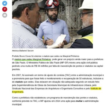 MP quer multar prefeitura de São Paulo por falta de manutenção em viadutos – Bem Notícias