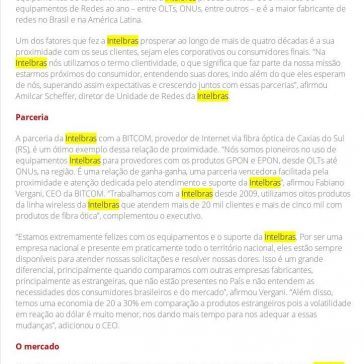 Parceria com clientes corporativos impulsiona crescimento da Intelbras -Revista Segurança Eletrônica