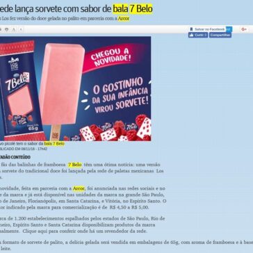 Rede lança sorvete com sabor de bala 7 Belo – Jornal O Tempo Pampulha