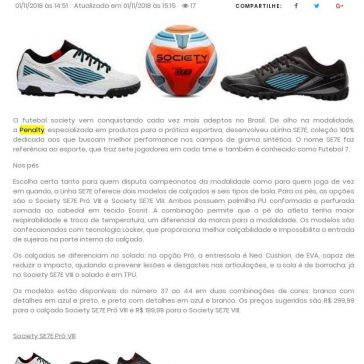 Penalty mira no society com coleção exclusiva para a modalidade – JE Online