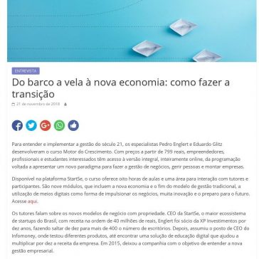 Do barco a vela à nova economia: como fazer a transição – Portal Varada