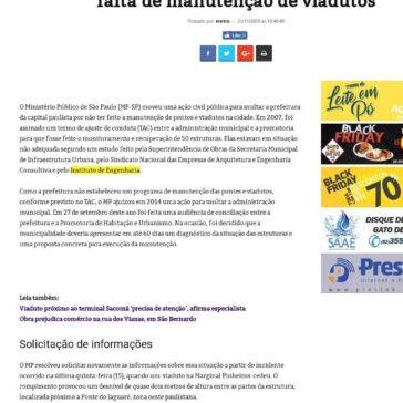 Prefeitura de SP pode ser multada por falta de manutenção de viadutos – Boa Informação