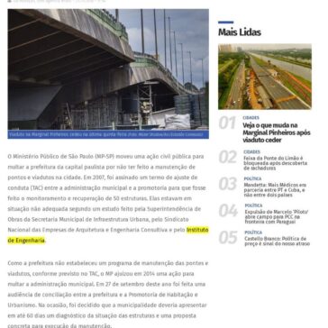 MP quer multar prefeitura de SP por falta de manutenção de viadutos – Band